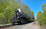 NKP 765 is a couple of miles east of town.